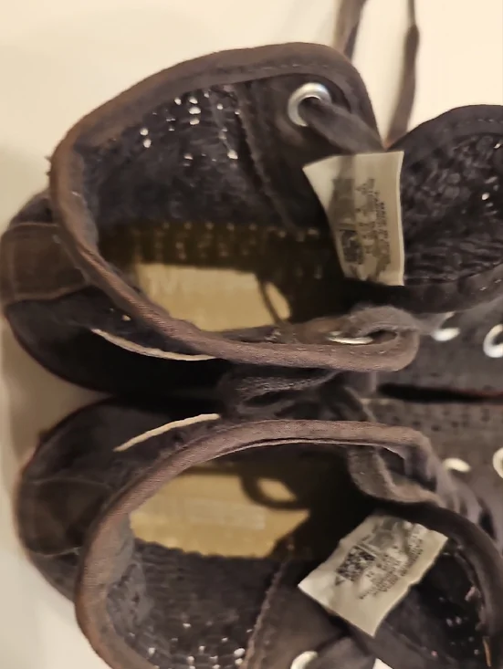 Converse Knit Pattern Gray High Top Mesh Sneakers Size 7 Women's - Picture 8 of 9